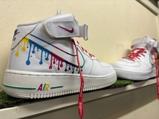 限定大幅値下げ！NIKE エアフォース1 MID supreme シュプリーム