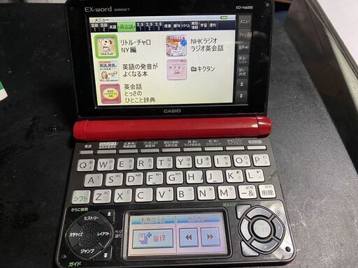 CASIO 電子辞書 EX-word DATAPLUS7 XD-N6000 赤　カラー 液晶