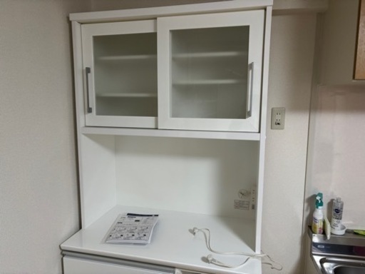 ニトリ　レジューム　食器棚　上下セット