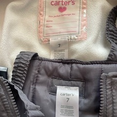 女児6-7歳用 Carter’s スキーウェア上下セットの画像