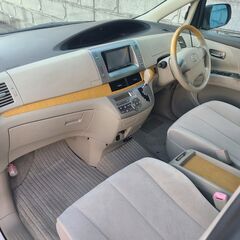 エスティマ2.4 G　4WD　H20　車検7/1　走行85000ｋ　社外HDDナビ＆フルセグTV＆カラーバックカメラ 　両側パワースライド　17ＡＷ　キセノン　クルコン　7人乗り　禁煙車の画像