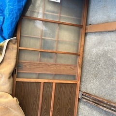 昭和ガラス　引き戸