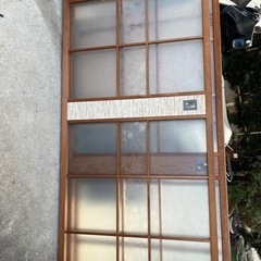 昭和ガラス　引き戸