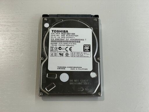 2.5インチHDD 1TB SerialATAハードディスク 動作確認済み TOSHIBA MQ01ABD100H