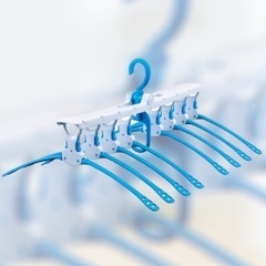 【８🈹引】ダイヤ (Daiya) ワンタッチ8連ハンガー 首が伸びないハンガーの画像