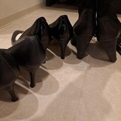 ヒール高めの24.5サイズ 38サイズの画像