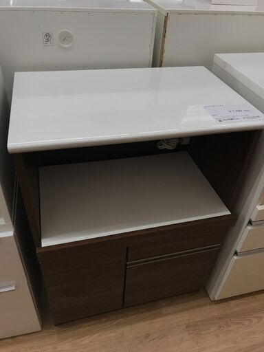 ★ジモティ割あり★ クラフトコガ レンジ台 ブラウン H97×W70×D45 クリーニング済み KJ4138