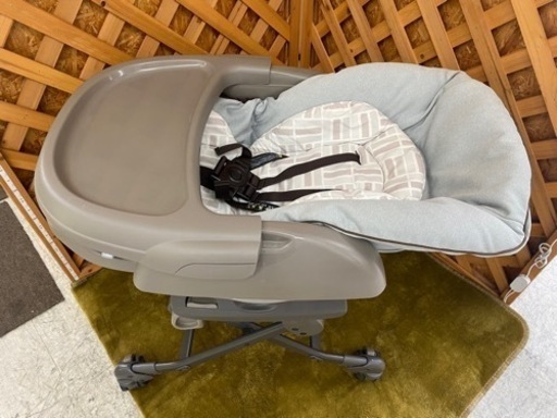 【愛品館 江戸川店】コンビ ネムリラ4キャスオートスウィング プラットグレー 電動ハイローチェア ID:110-024426-007