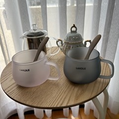 最終値下げしました！LAKOLEペアーカップ　ニトリガラス製ティ...
