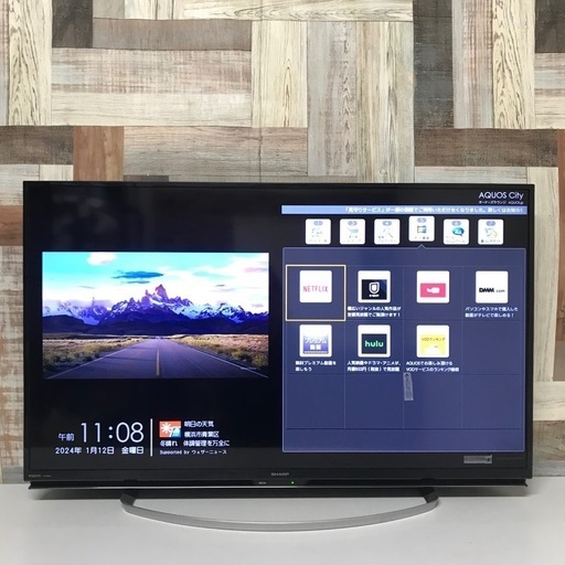 即日受渡❣️SHARP40型 YouTube Netflix視聴17500円