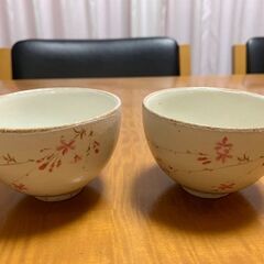 桜の絵柄★湯呑み茶碗2個セット