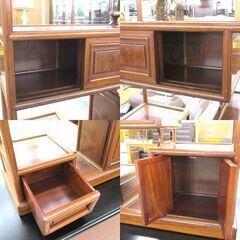 和家具 茶箪笥 幅60cm 茶棚 和風 昭和 レトロ ミニ 和室 飾り棚 古民家 古道具 ☆ 札幌市 北区 屯田 の画像