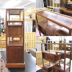 和家具 茶箪笥 幅60cm 茶棚 和風 昭和 レトロ ミニ 和室 飾り棚 古民家 古道具 ☆ 札幌市 北区 屯田 の画像
