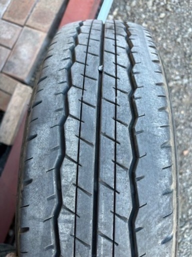 ハイエース ４本 純正鉄ホイール 6穴 ダンロップ SP175N 195/90/R15