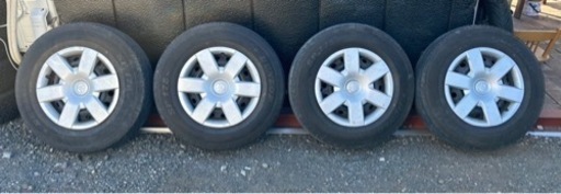 ハイエース ４本 純正鉄ホイール 6穴 ダンロップ SP175N 195/90/R15