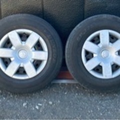 ハイエース 4本 純正鉄ホイール 6穴 ダンロップ SP175N 195/90/R15