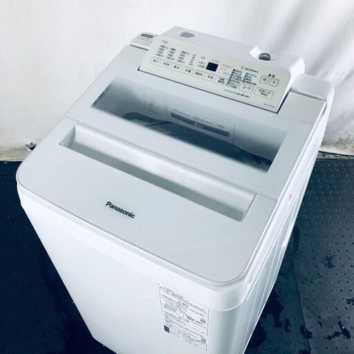 ID:sg217208 パナソニック Panasonic 洗濯機 一人暮らし 大きめ 中古 2019年製 全自動洗濯機 7.0kg ホワイト 送風 乾燥機能付き NA-FA70H7  【リユース品：状態B】【送料無料】【設置費用無料】