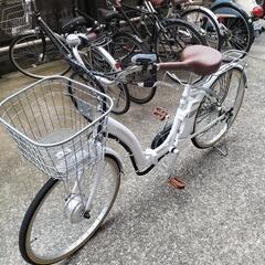 　✨令和6年1月11日購入✨　電動自転車　24インチ　白　