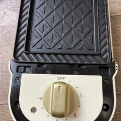 BRUNO ホットサンドメーカーシングル ホワイトの画像