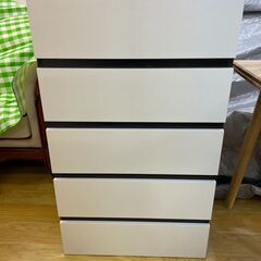 ブラック＆ホワイトチェスト シンプルモダン リビング 寝室収納 キャビネット 幅60cm奥行40cm高さ102cm 説明欄必読の画像