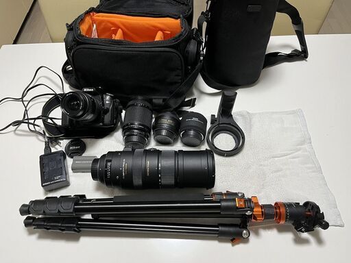 【4/29(月)まで　緊急大幅最終値下げ】　D90　レンズ色々　三脚　バック付