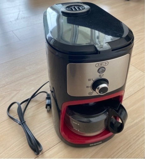 アイリスオーヤマ コーヒーメーカー 全自動 メッシュフィルター付き 1-4杯用 ブラック IAC-A600