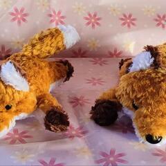 (値下げ)動くふわふわ生地の🦊きつねの🦊親子