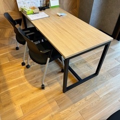 4人掛 接客テーブル幅1500㎜&椅子4脚の画像