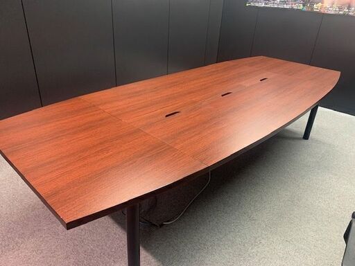 会議用テーブル　コンセント収納付き　【複数購入可】