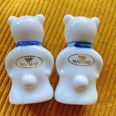 ★予約中★クマ 塩こしょう 入れ物 陶器　差し上げますの画像