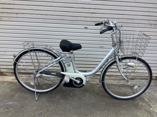 270  ヤマハ電動アシスト自転車PAS26インチ  シルバーアルミボディー