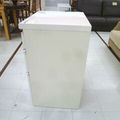 パモウナ キッチンチェスト 幅60×奥行50×高さ85.5cm エナメル調 ホワイト系 下台 キッチンカウンター キッチン収納 収納家具 苫小牧西店の画像
