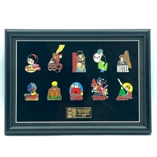 s112601 石ノ森章太郎 生誕80周年記念額装 ピンバッジセット ピンバッジ 記念品 漫画 マンガ 仮面ライダー 009 コレクション 未使用品