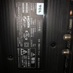 TCL製　55型液晶カラーテレビの画像