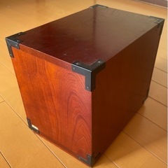 【アンティーク】けやき工芸　小物入れの画像