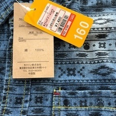 ●『半袖デニムシャツ』新品/ 160㌢●の画像