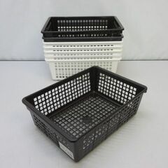 stp-2292　バスケット15個セット　スタッキングバスケット　スタッキングボックス　メッシュカゴ　メッシュバスケット　カゴ　小物収納　プラケースの画像
