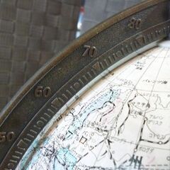 アンティーク調 地球儀 高さ42cm インテリア雑貨 置物 オブジェ 札幌市東区 新道東店の画像