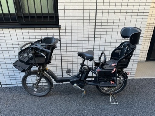 中古　電動自転車　前後キャリー付