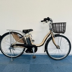 Bridgestone Assista 電動アシスト自転車 ベージュ　中古品 BRIDGESTONE assista 12.3Ah 電動自転車【中古】【B3C87876】