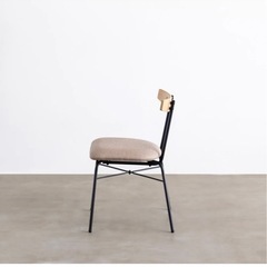 美品　Natural-Industrial　ダイニングチェア　アイアン脚　北欧風の画像