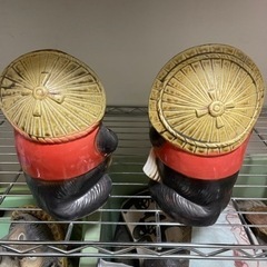 狸の置物　2個セットの画像