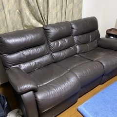 購入者決定:4番　最終値下げ　3人がけ　電動ソファ