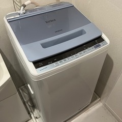 【直接受け渡しのみ】HITACHI BEATWASH2019年型　7kg  BW-V70Cの画像