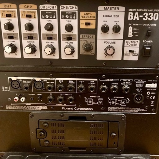 Roland BA-330 アンプ 乾電池駆動