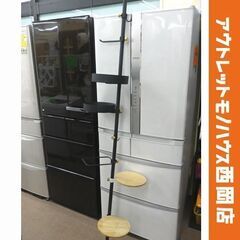 DRAW A LINE ドローアライン 突っ張りポールラック 高200-275㎝ ブラック系 トレイ・テーブル・シューズラック・フック付き アイアン　西岡店