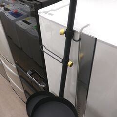DRAW A LINE ドローアライン 突っ張りポールラック 高200-275㎝ ブラック系 トレイ・テーブル・シューズラック・フック付き アイアン　西岡店の画像