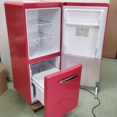 e angle 2ドア冷凍冷蔵庫 2022年製 149L ANG-RE151-B1 右開き レッド