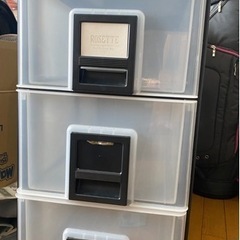 3段 クローゼットケース 収納ケースの画像