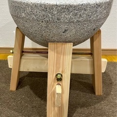 【レンタル専用】餅つきセット 石臼･臼台･杵3本 - 貸したい